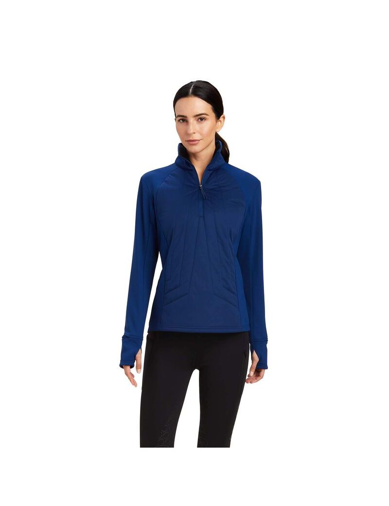 Sudaderas Ariat Venture 1/2 Zip Mujer Azules | LMXN95127