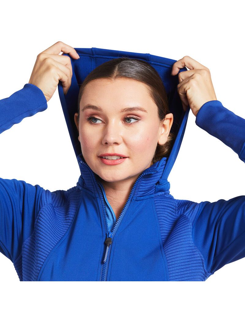 Sudaderas Ariat Wilde Full Zip Mujer Azules | AQHT47269