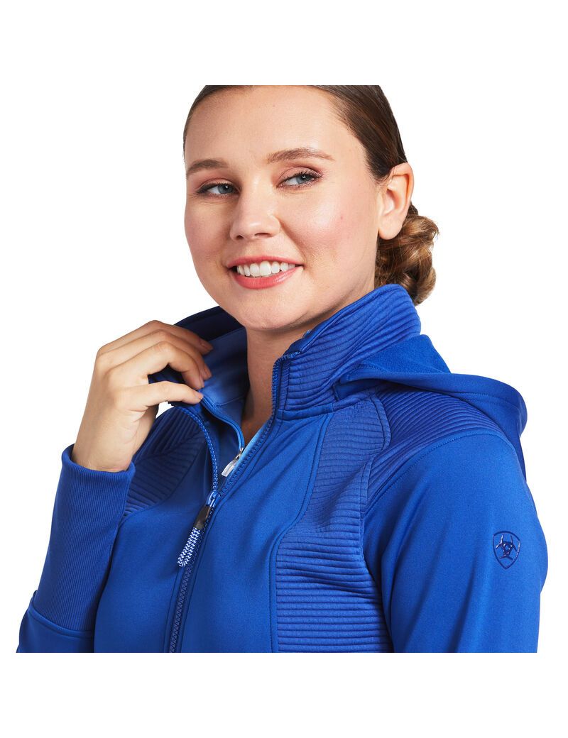 Sudaderas Ariat Wilde Full Zip Mujer Azules | AQHT47269