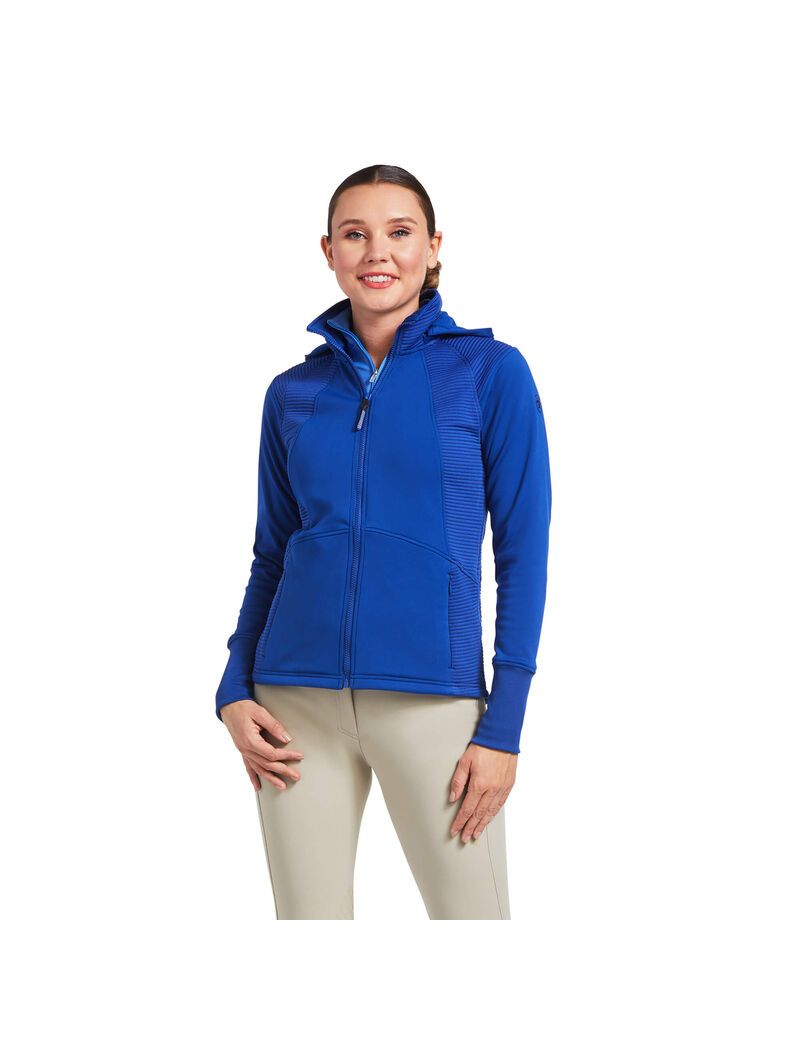 Sudaderas Ariat Wilde Full Zip Mujer Azules | AQHT47269