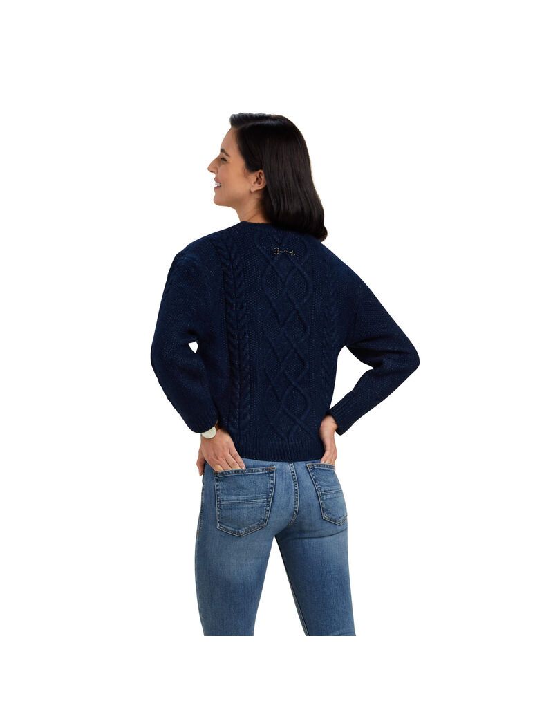 Suéteres Ariat Invierno Quarter Mujer Azul Marino | PQUZ16458