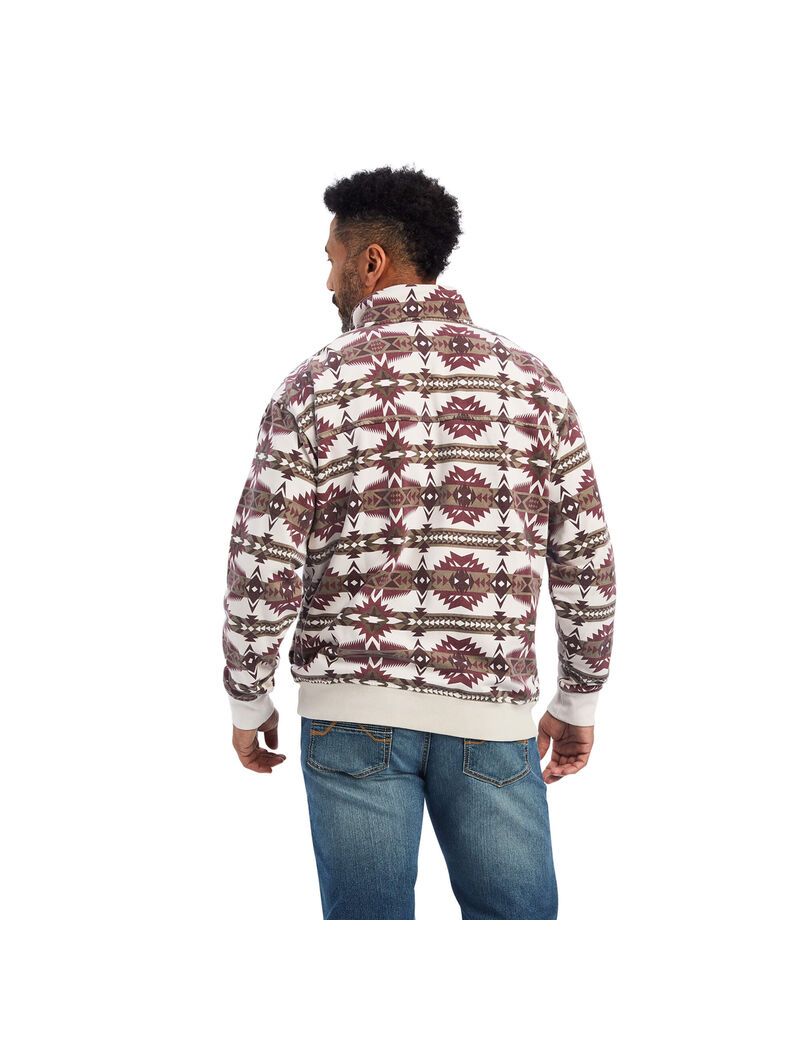 Suéteres Ariat Printed Overdyed Washed Hombre Multicolor | DXSV37415