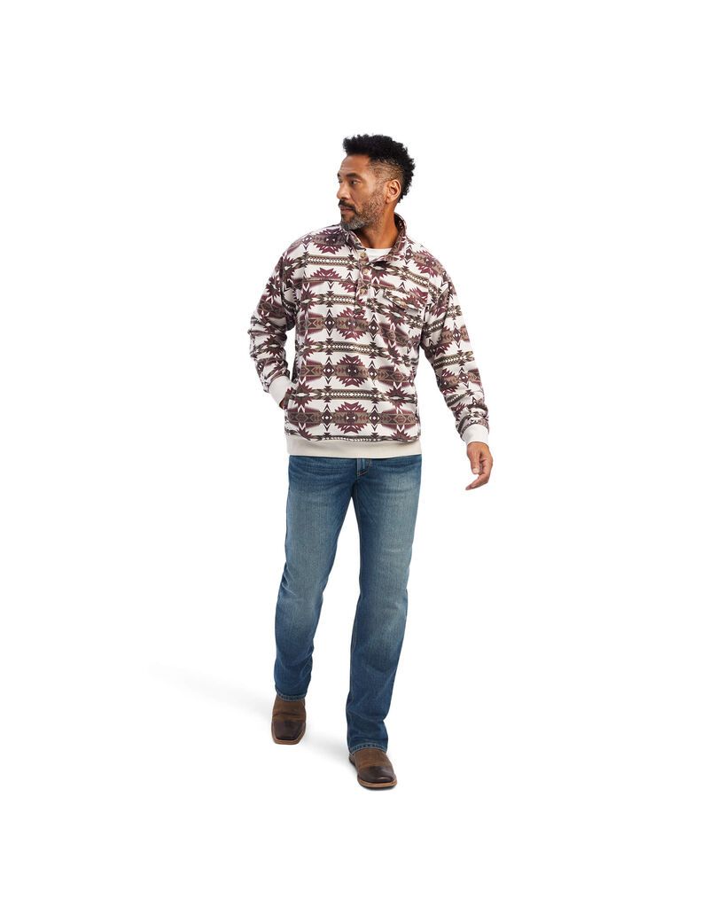 Suéteres Ariat Printed Overdyed Washed Hombre Multicolor | DXSV37415