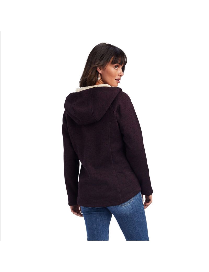 Suéteres Ariat REAL McCall Full Zip Mujer Burdeos | BRFS70485