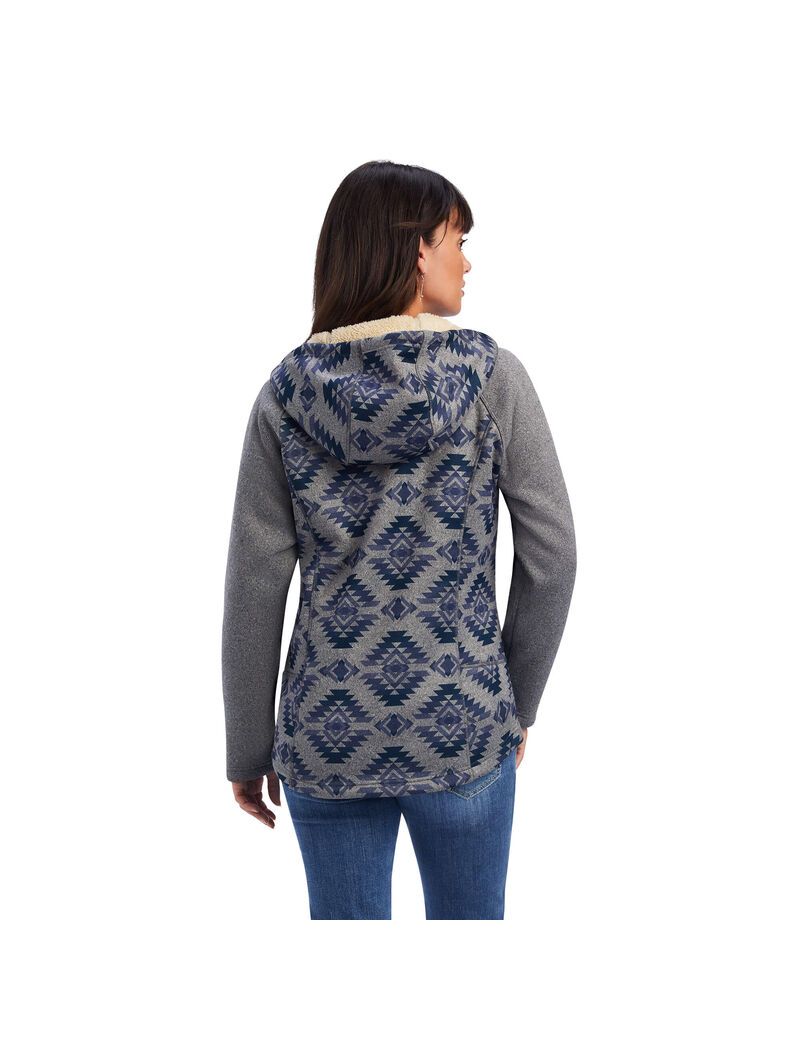 Suéteres Ariat REAL McCall Full Zip Mujer Gris | GIMK76048