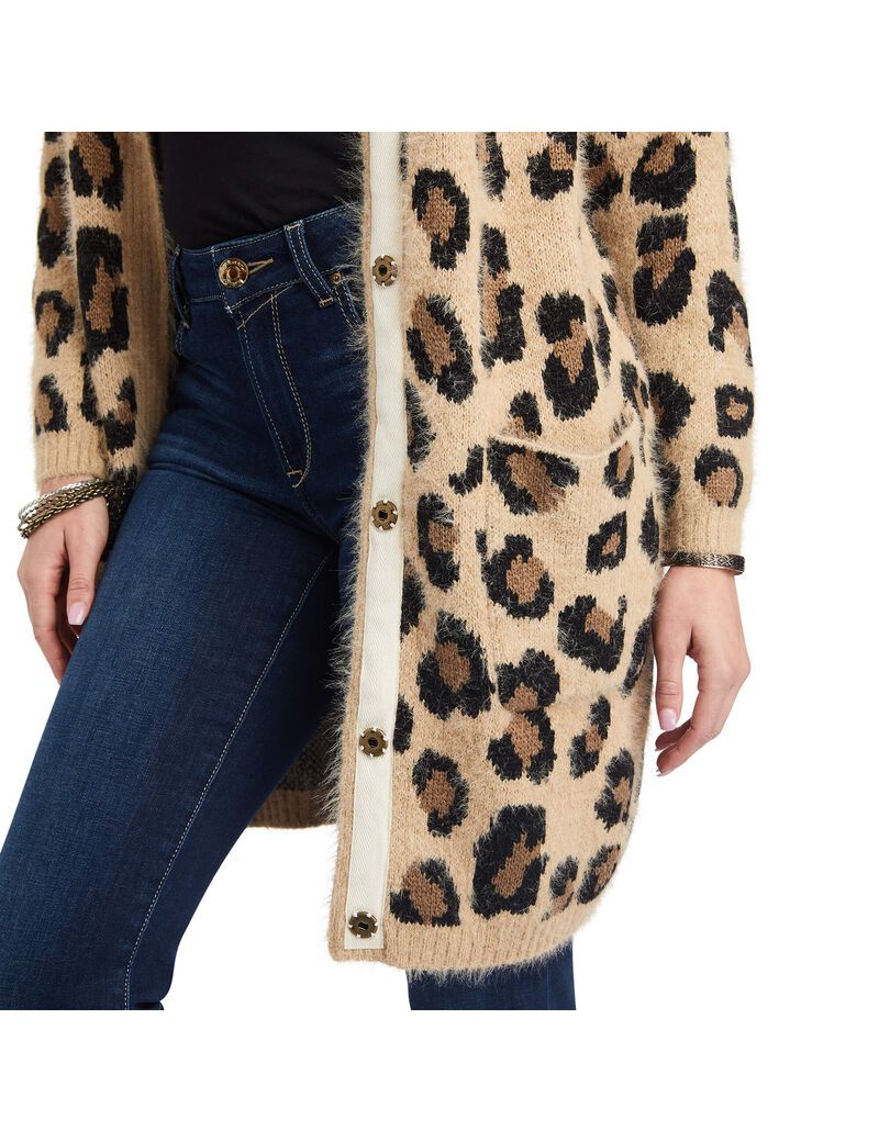 Suéteres Ariat The Cat's Meow Mujer Leopardo | YTSV36914