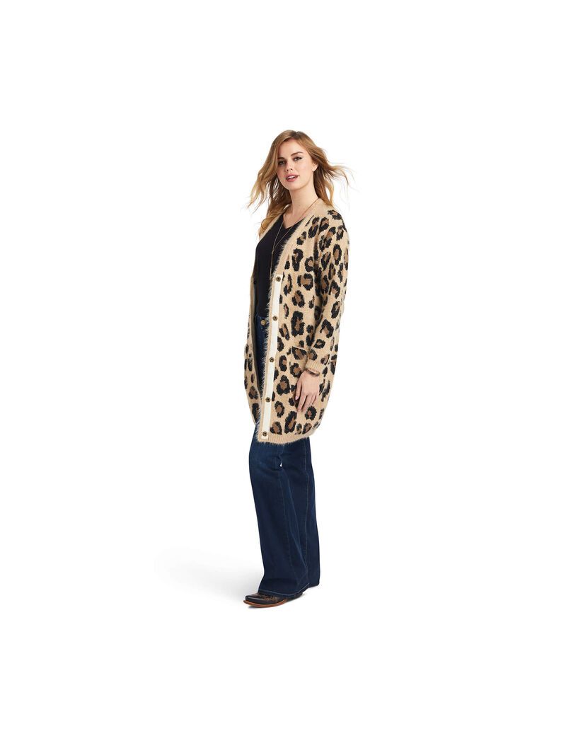 Suéteres Ariat The Cat\'s Meow Mujer Leopardo | YTSV36914