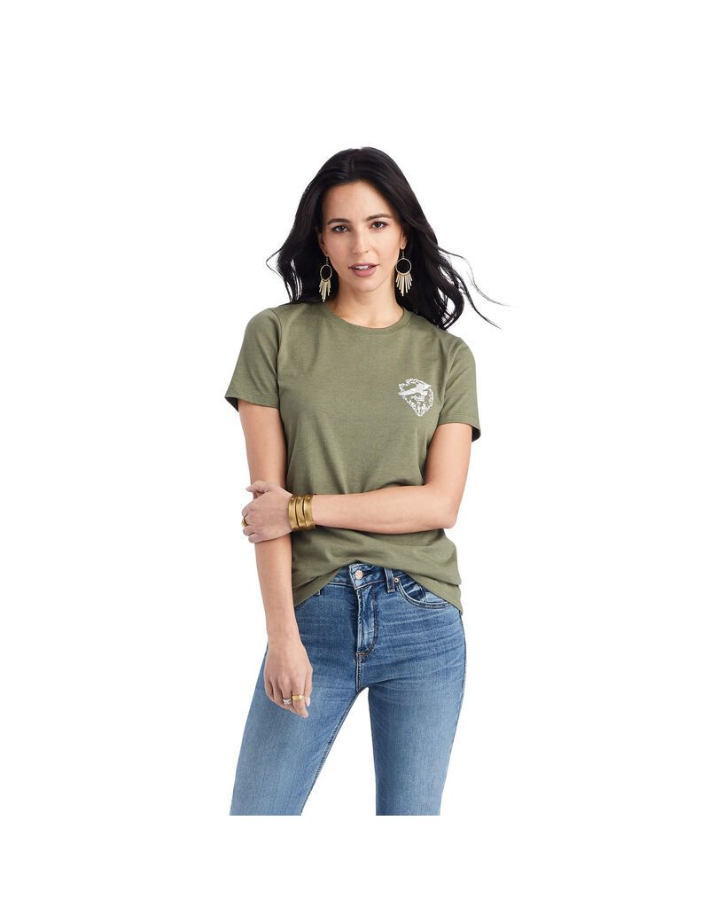 Tops Ariat Arrowhead Tee Mujer Multicolor | VZCS68539