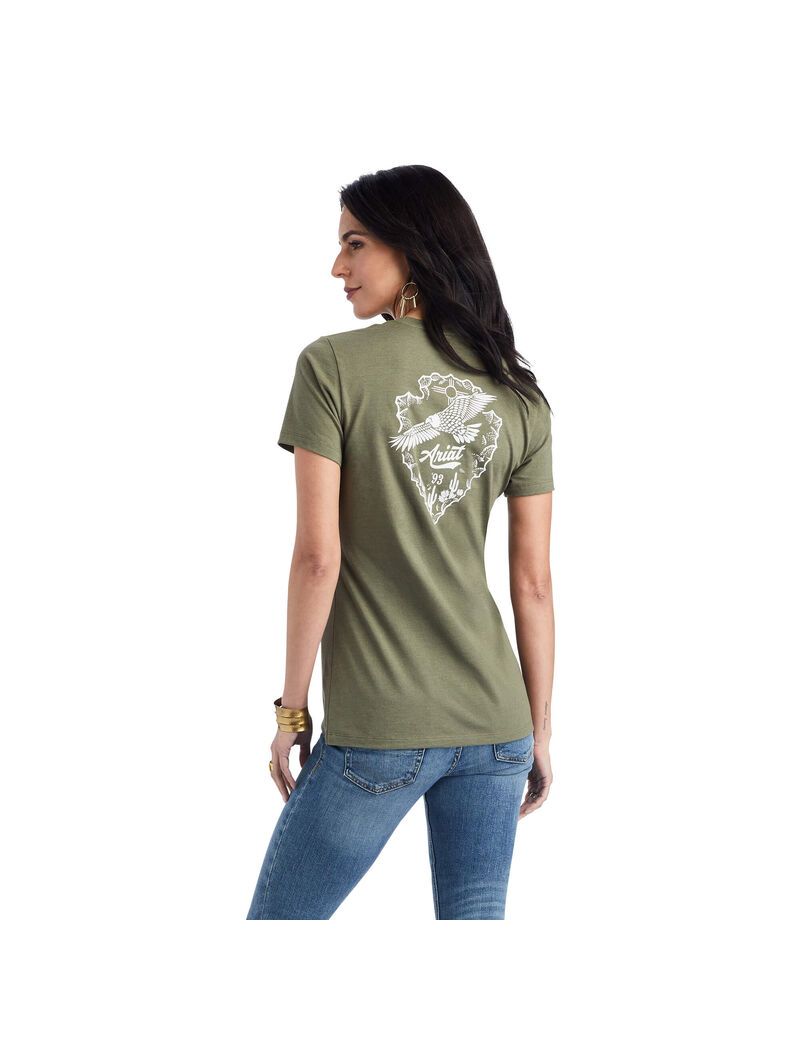 Tops Ariat Arrowhead Tee Mujer Multicolor | VZCS68539