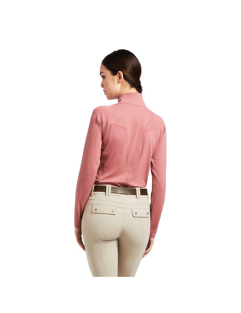 Tops Ariat Auburn 1/4 Zip Mujer Multicolor | JAYH81509