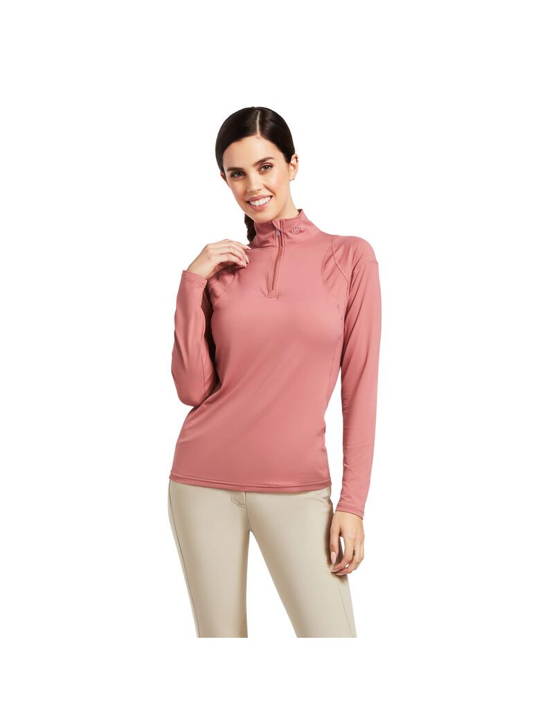 Tops Ariat Auburn 1/4 Zip Mujer Multicolor | JAYH81509