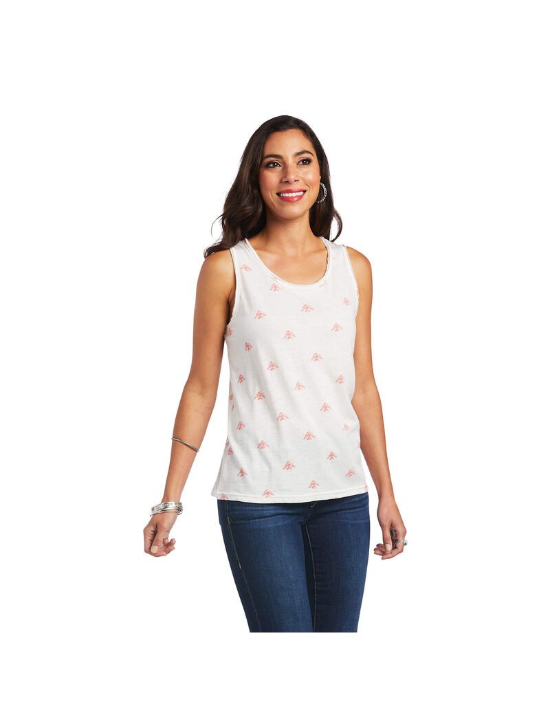 Tops Ariat Bulb Babe Tank Mujer Multicolor | THWB65287