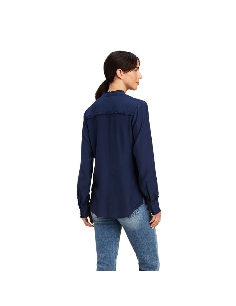 Tops Ariat Clarion Blouse Mujer Azul Marino | WRDX56374