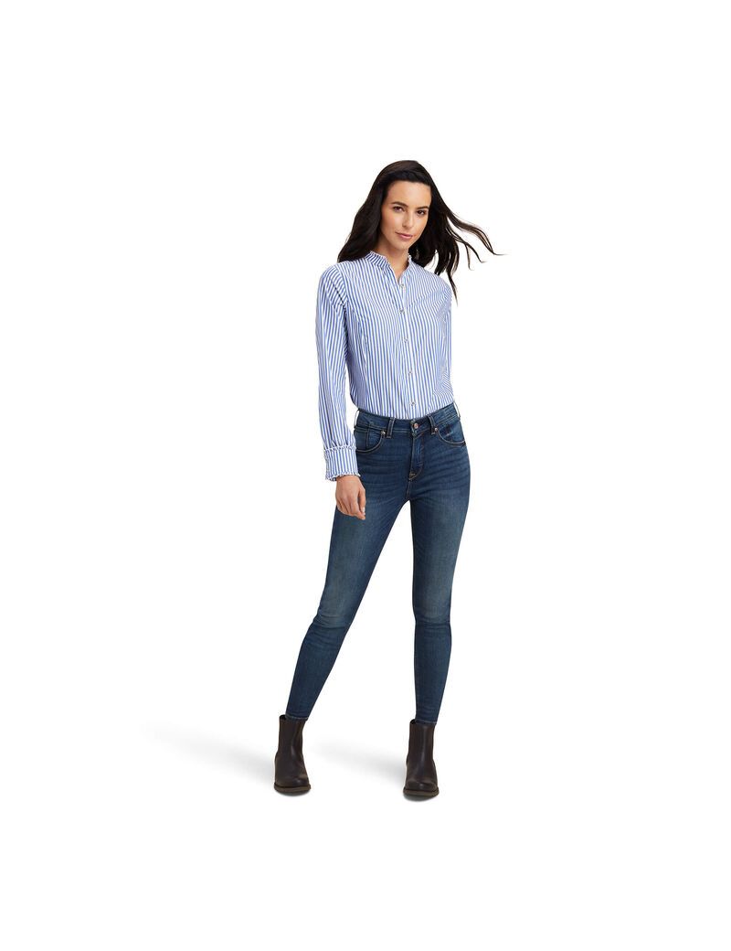 Tops Ariat Clarion Blouse Mujer Azules | USDK82546