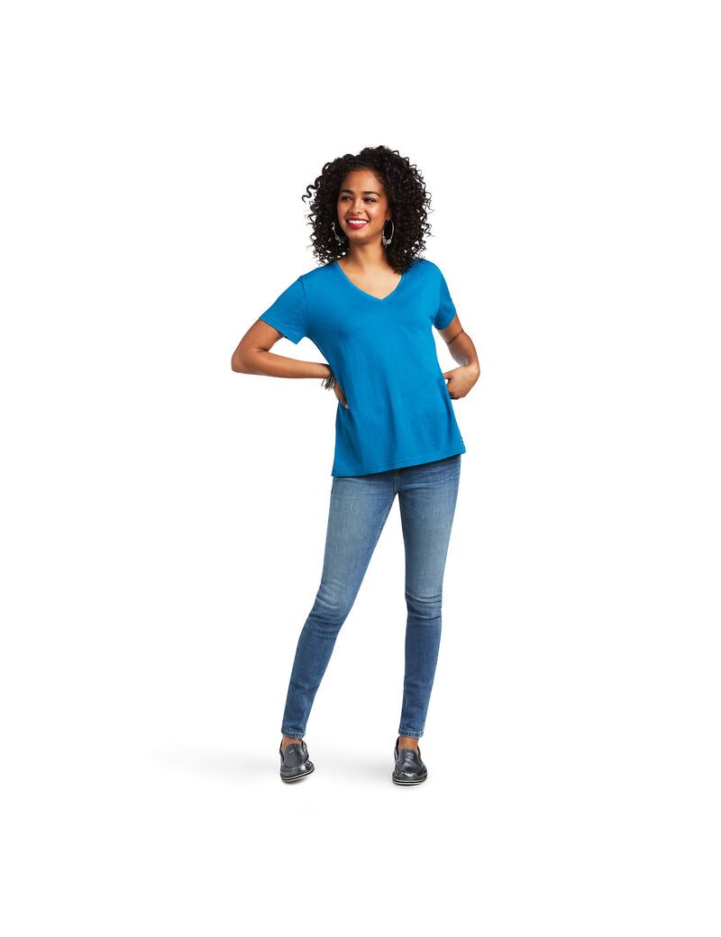 Tops Ariat Element Mujer Azules | QXWV07412