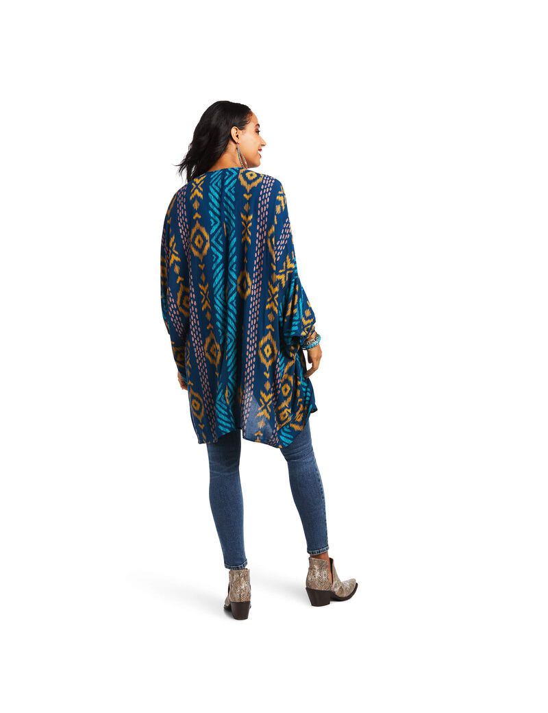 Tops Ariat Ella Kimono Wrap Mujer Multicolor | MZXW21794