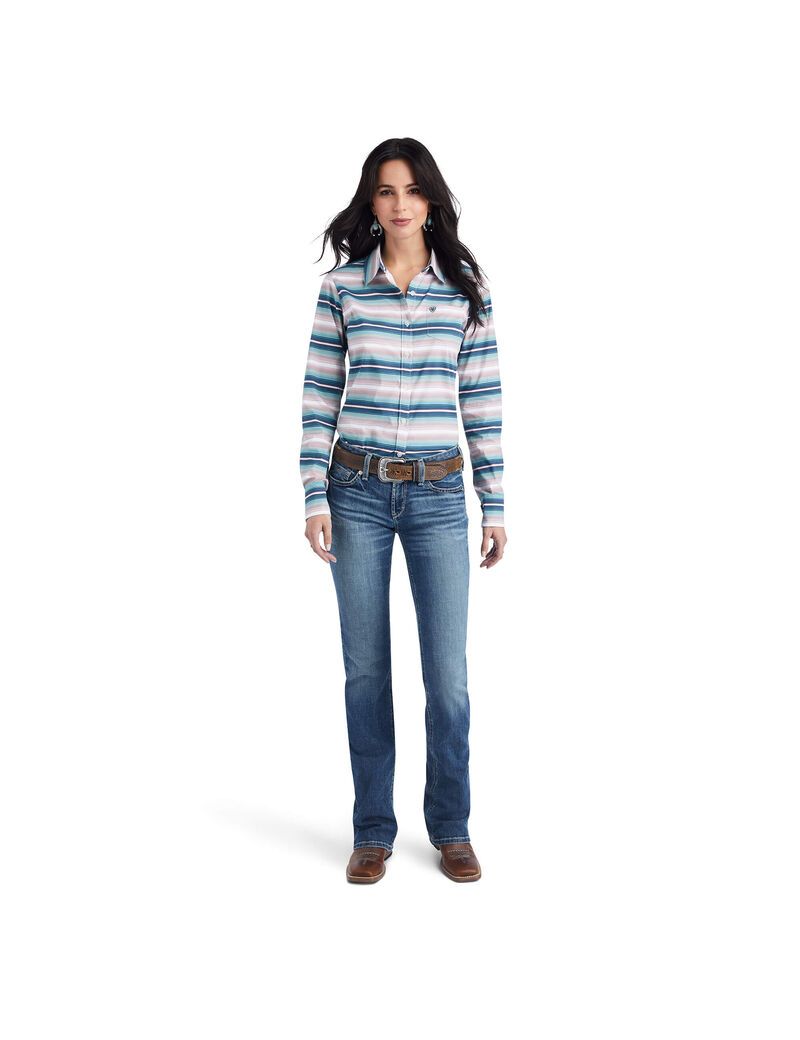 Tops Ariat Kirby Stretch Mujer Multicolor | EZOF81254