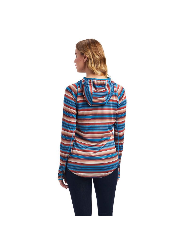 Tops Ariat Laguna Hoodie Mujer Multicolor | RSVL54928