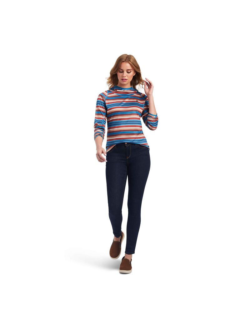 Tops Ariat Laguna Hoodie Mujer Multicolor | RSVL54928