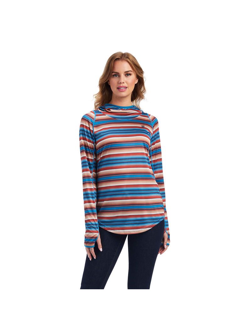 Tops Ariat Laguna Hoodie Mujer Multicolor | RSVL54928