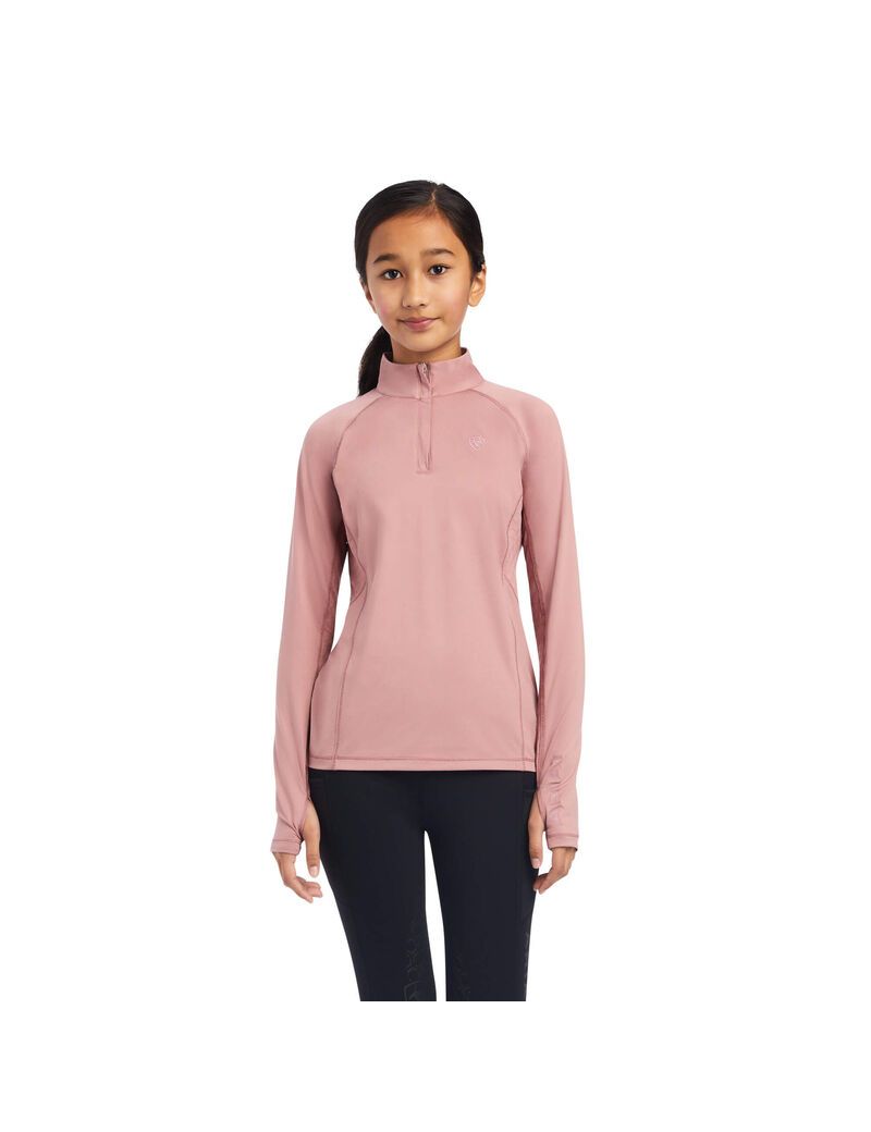 Tops Ariat Lowell 2.0 1/4 Zip Niños Rosas | RQJC92815