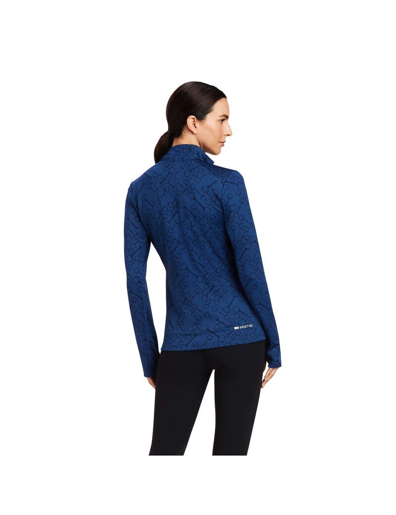 Tops Ariat Prophecy 1/4 Zip Mujer Azules | UHCX25698