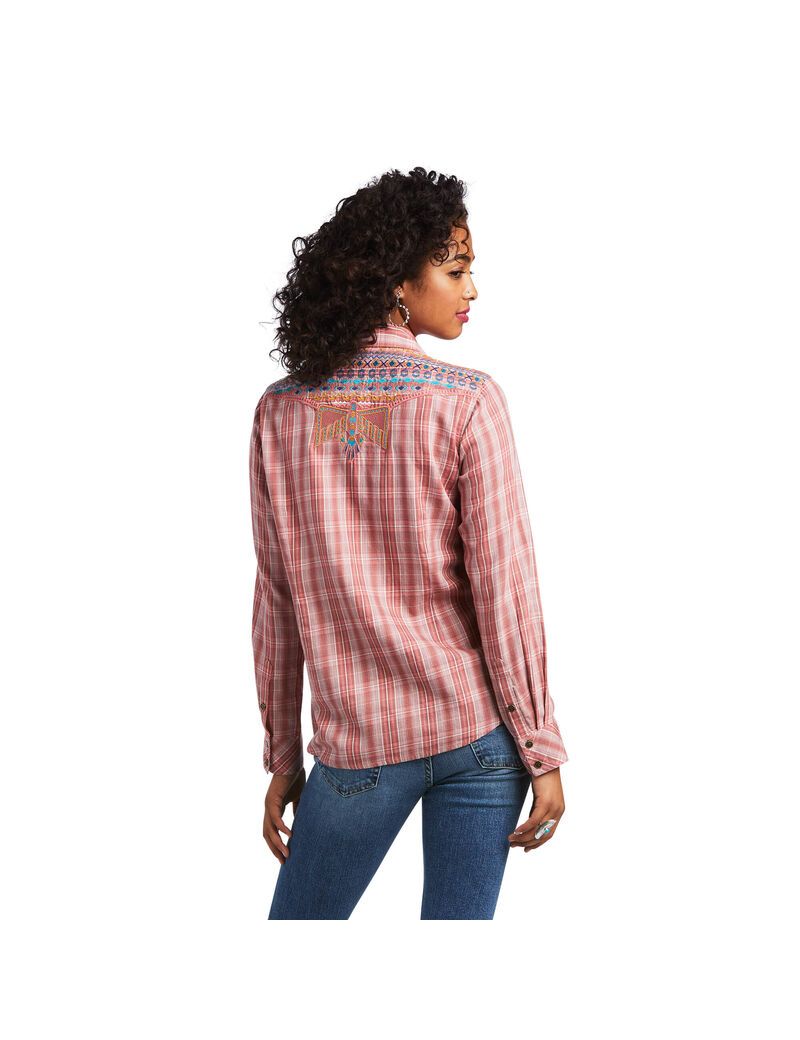 Tops Ariat REAL Antique Thunderbird Mujer Multicolor | DXWT30267