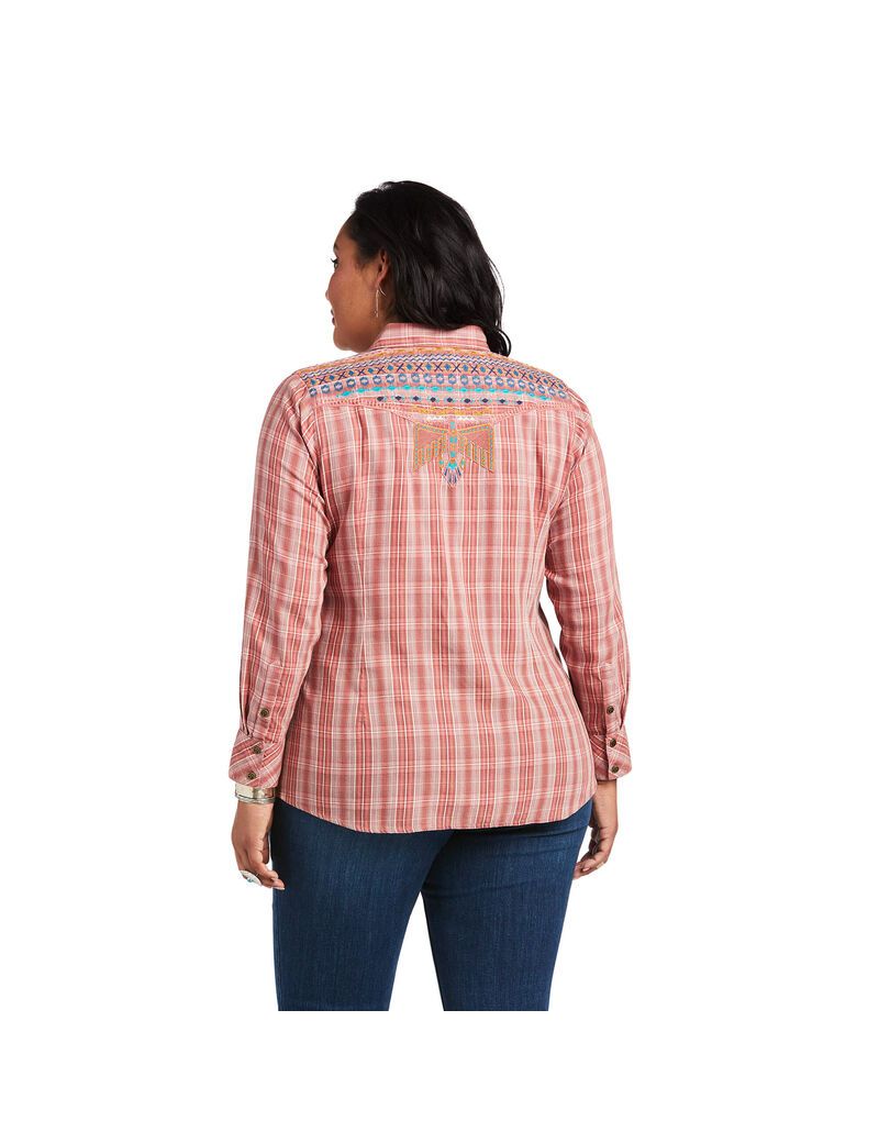 Tops Ariat REAL Antique Thunderbird Mujer Multicolor | DXWT30267