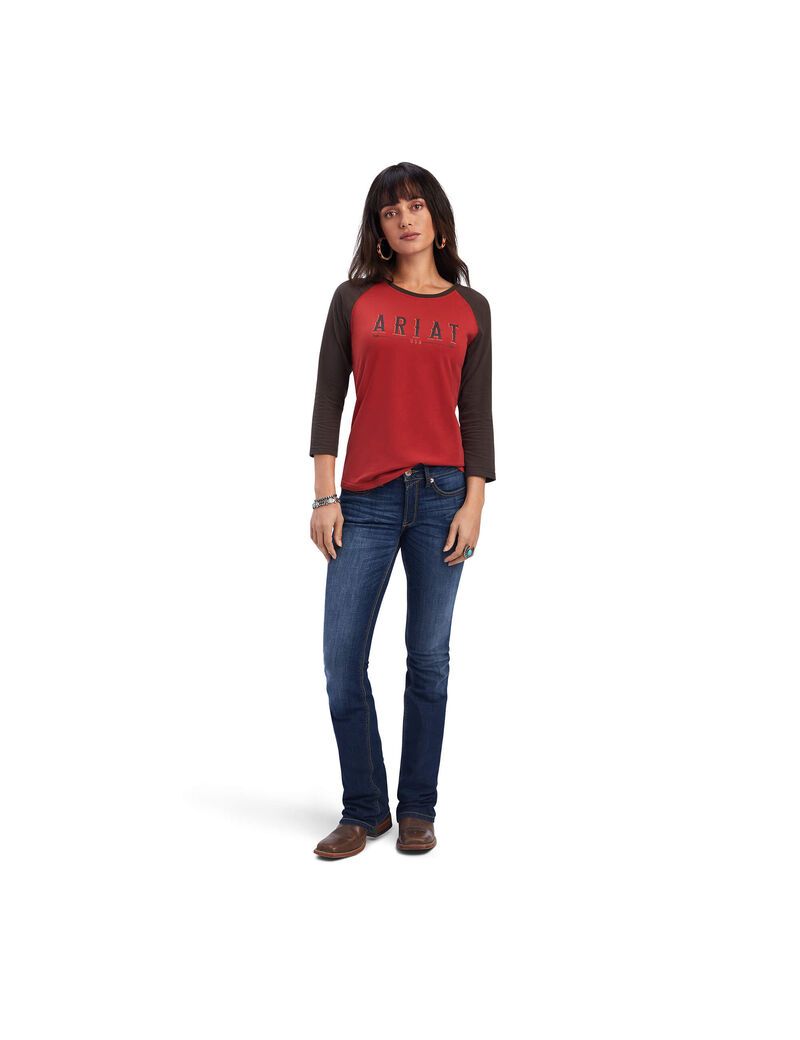 Tops Ariat REAL Arrow Classic Fit Mujer Multicolor | HXLP30215