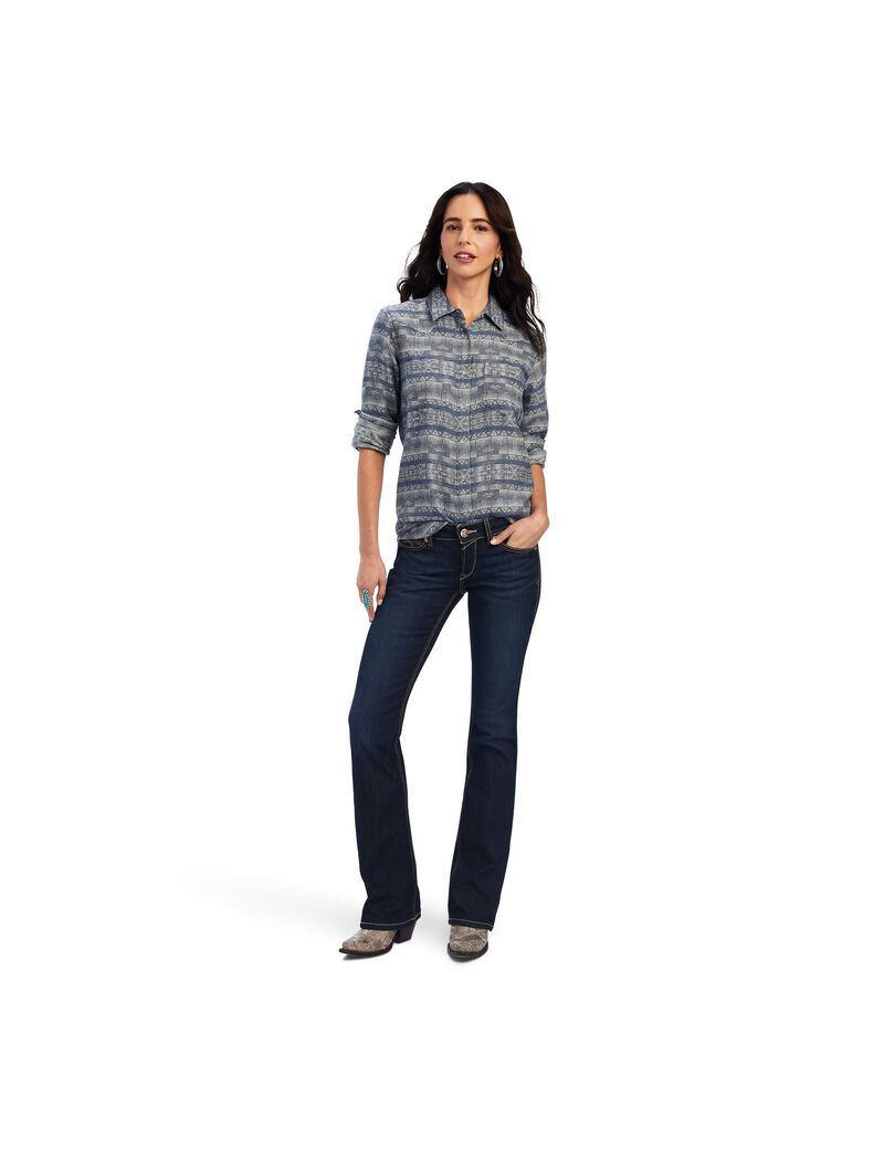 Tops Ariat REAL Billie Jean Mujer Multicolor | YQBL67128