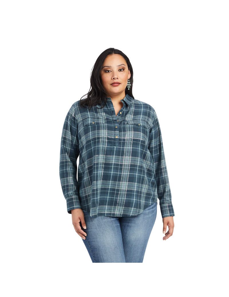 Tops Ariat REAL Billie Jean Popover Mujer Multicolor | HZAS89342