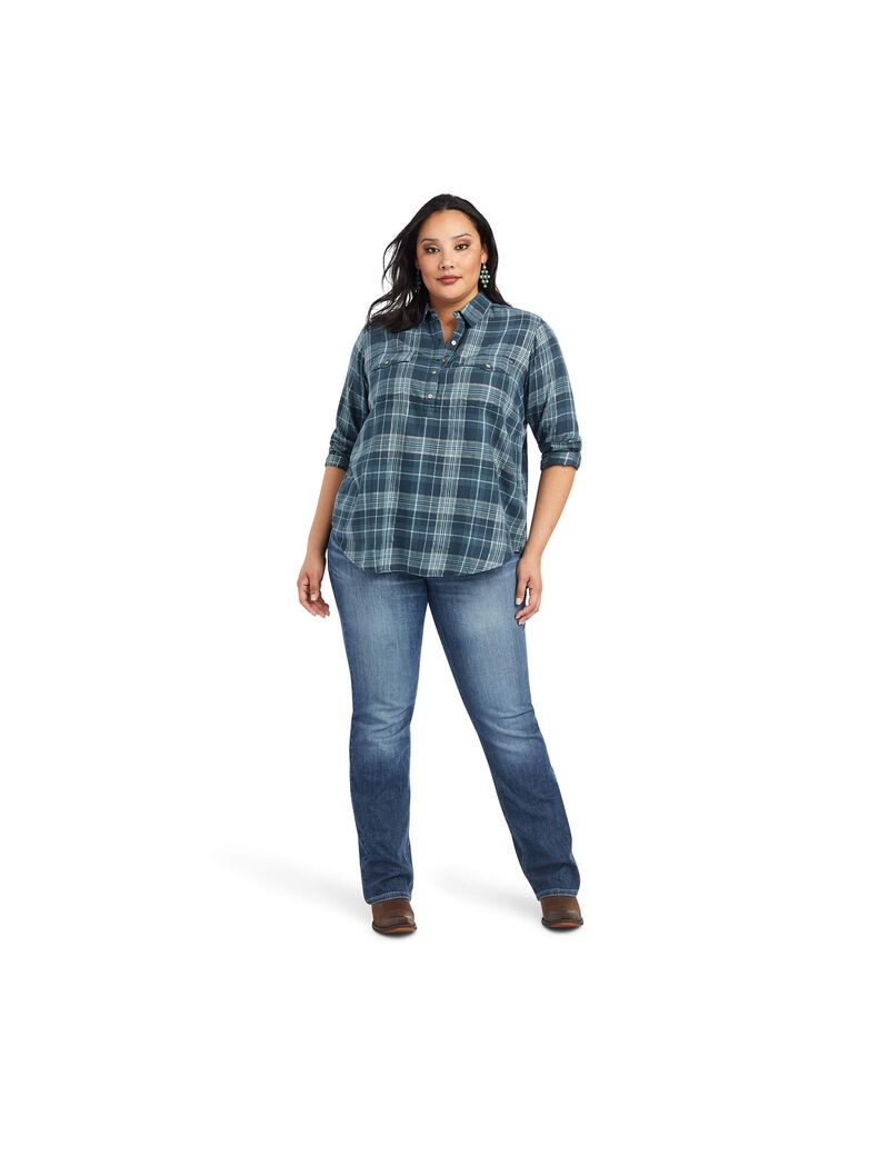 Tops Ariat REAL Billie Jean Popover Mujer Multicolor | HZAS89342