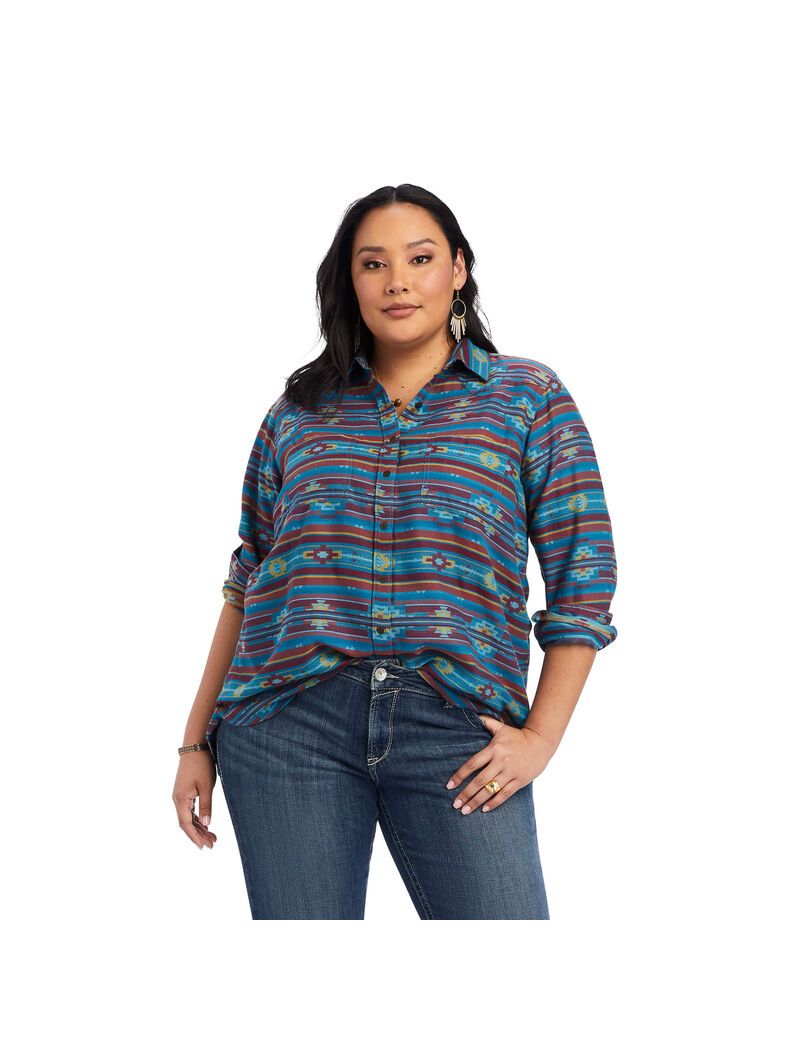 Tops Ariat REAL Billie Rae Mujer Multicolor | WCIS97324