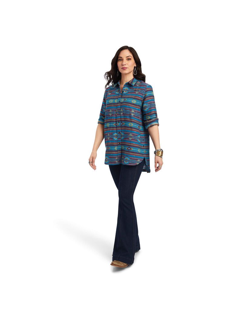 Tops Ariat REAL Billie Rae Mujer Multicolor | WCIS97324