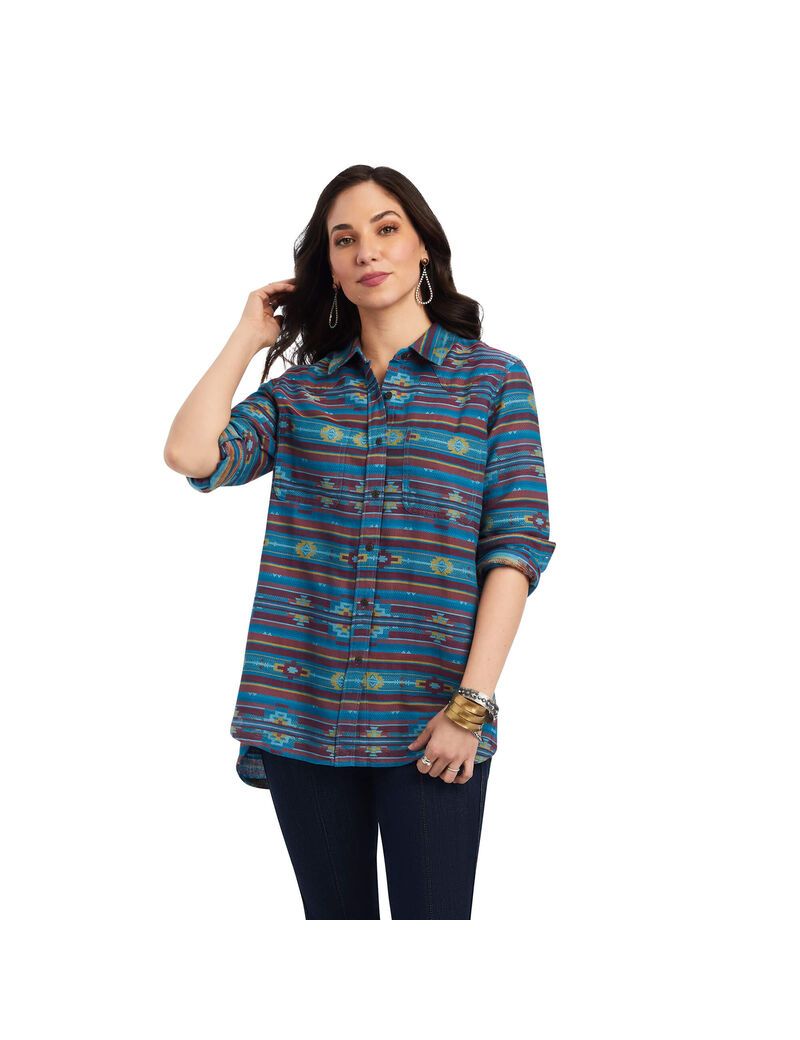 Tops Ariat REAL Billie Rae Mujer Multicolor | WCIS97324