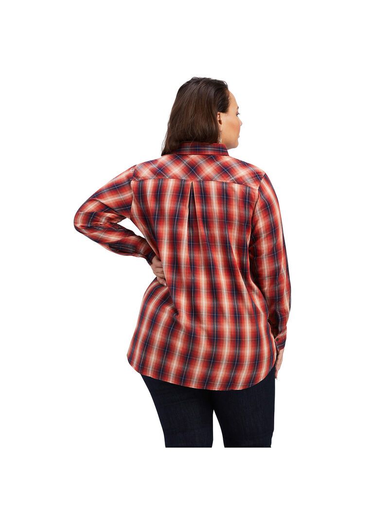 Tops Ariat REAL Billie Rae Mujer Naranjas | YMTU62518