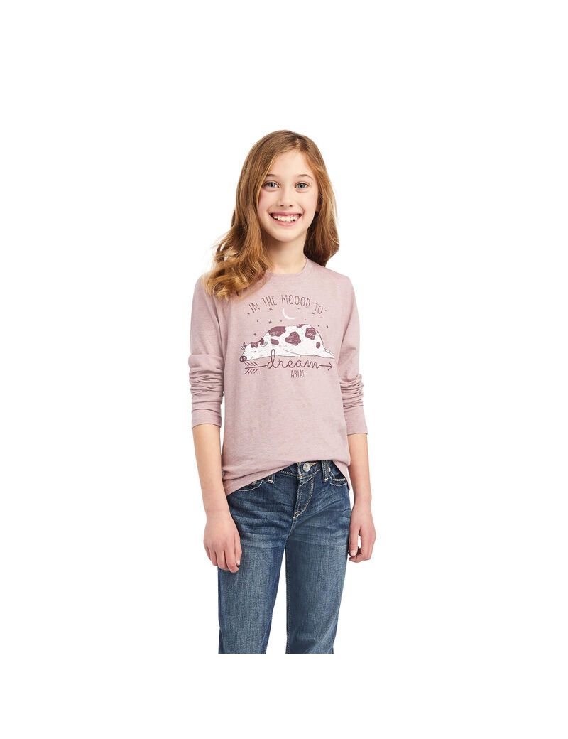 Tops Ariat REAL Dreamin Mood Niños Rosas | QFHC65417