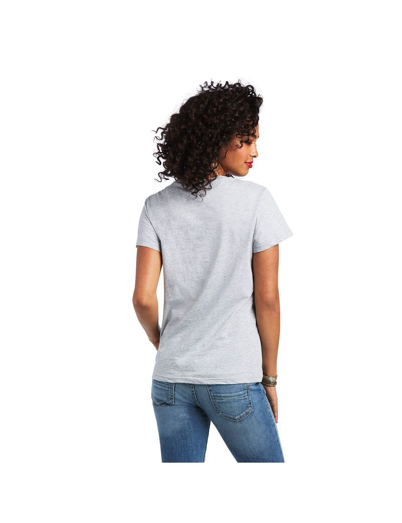 Tops Ariat REAL Kinship Tee Mujer Gris | ZNYT90874