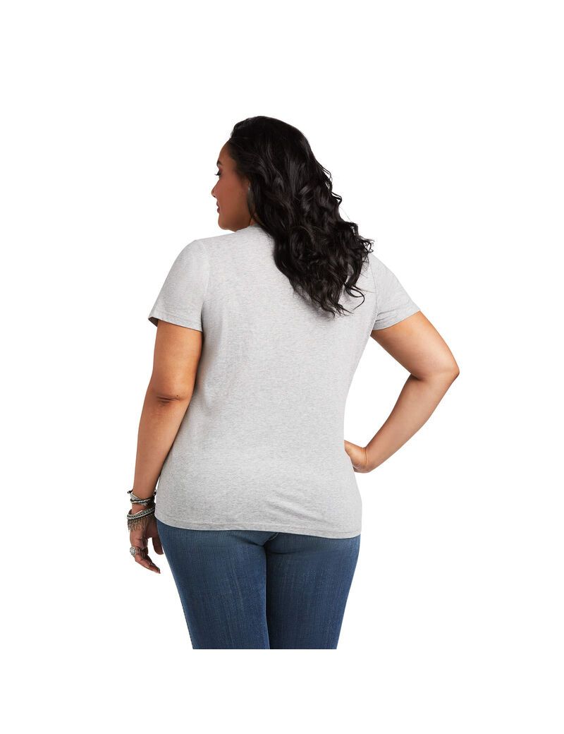 Tops Ariat REAL Kinship Tee Mujer Gris | ZNYT90874