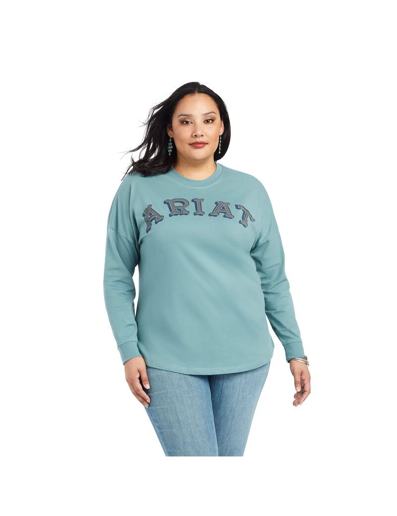 Tops Ariat REAL Oversized Mujer Multicolor | LCYR62318