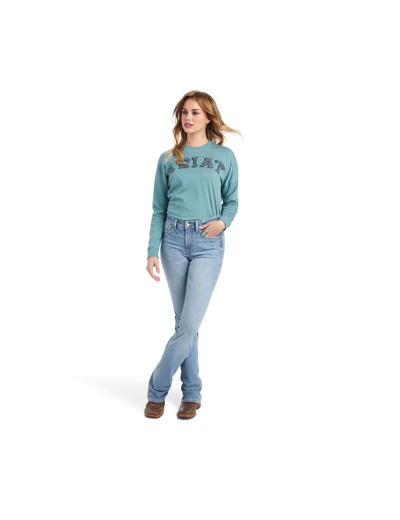 Tops Ariat REAL Oversized Mujer Multicolor | LCYR62318