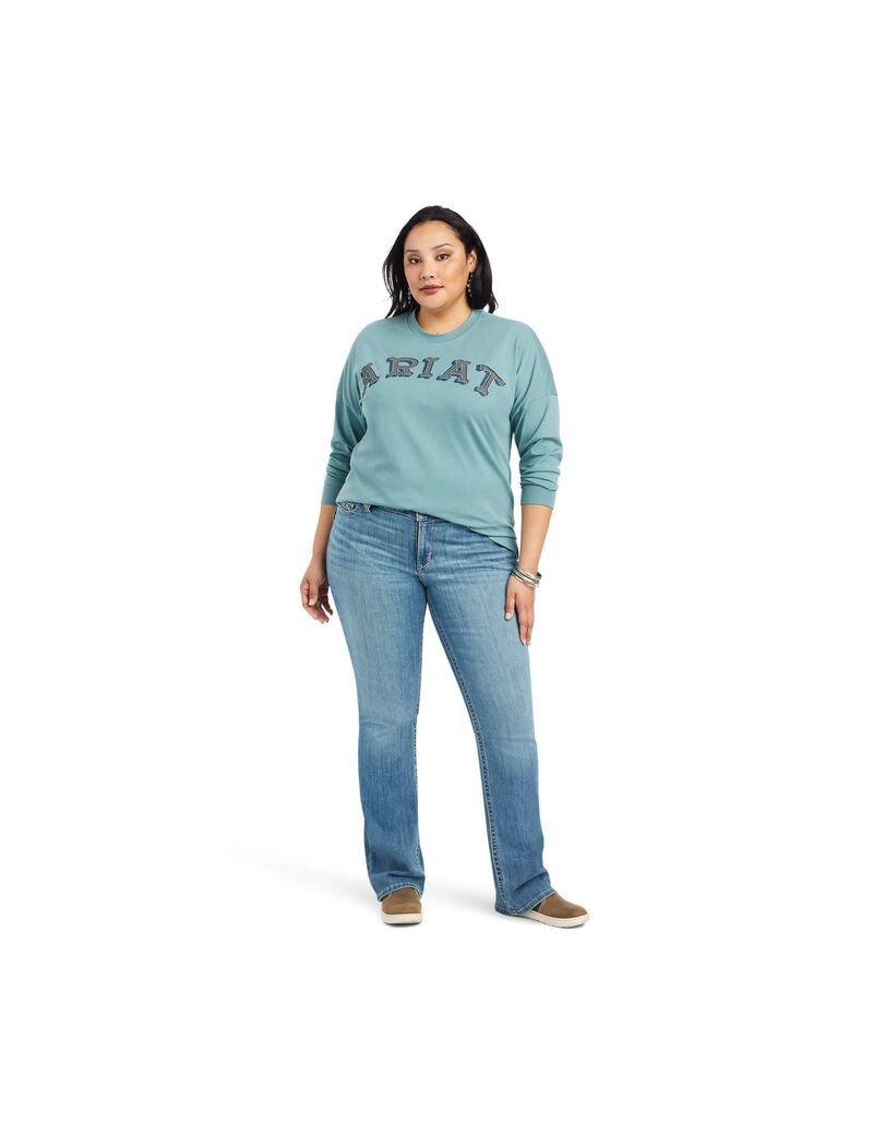 Tops Ariat REAL Oversized Mujer Multicolor | LCYR62318