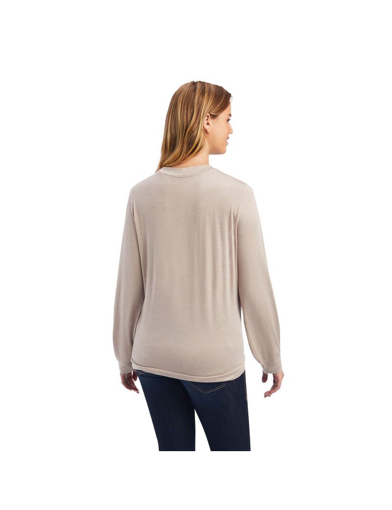 Tops Ariat Roping Mujer Marrones Beige | EJTC53072