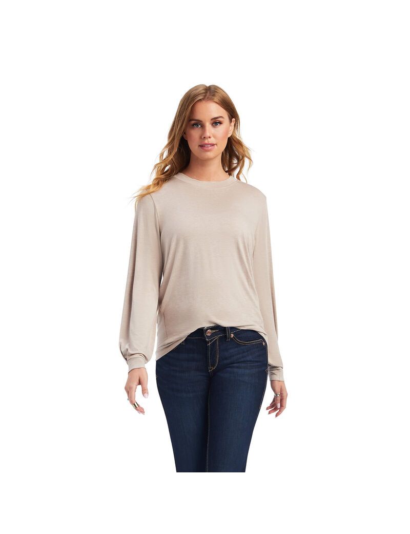 Tops Ariat Roping Mujer Marrones Beige | EJTC53072