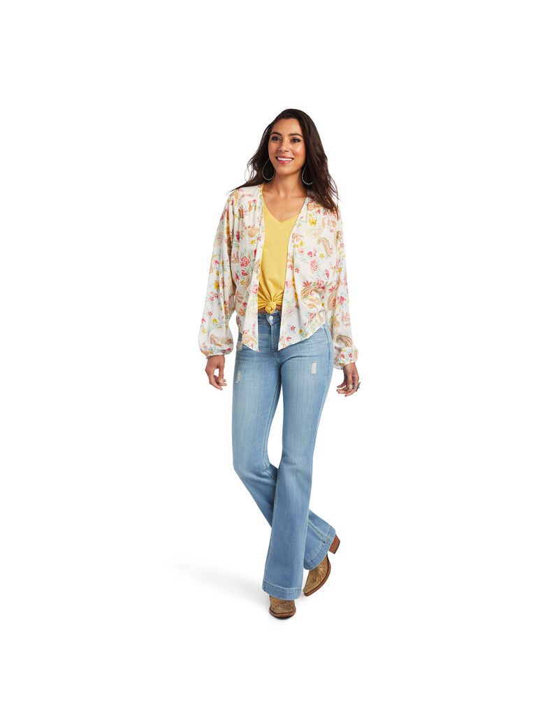 Tops Ariat Rose Garden Wrap Mujer Multicolor | DKXN78316