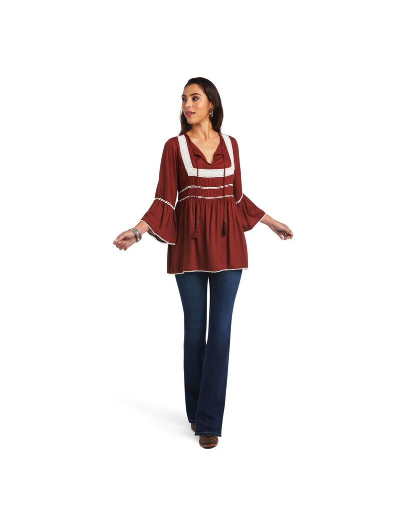 Tops Ariat San Felipe Tunic Mujer Multicolor | LZIV25641