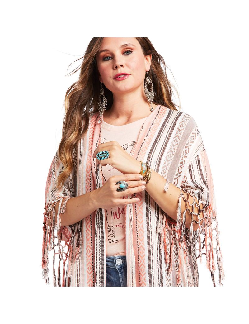 Tops Ariat Sunset Kimono Wrap Mujer Multicolor | VTLY12347