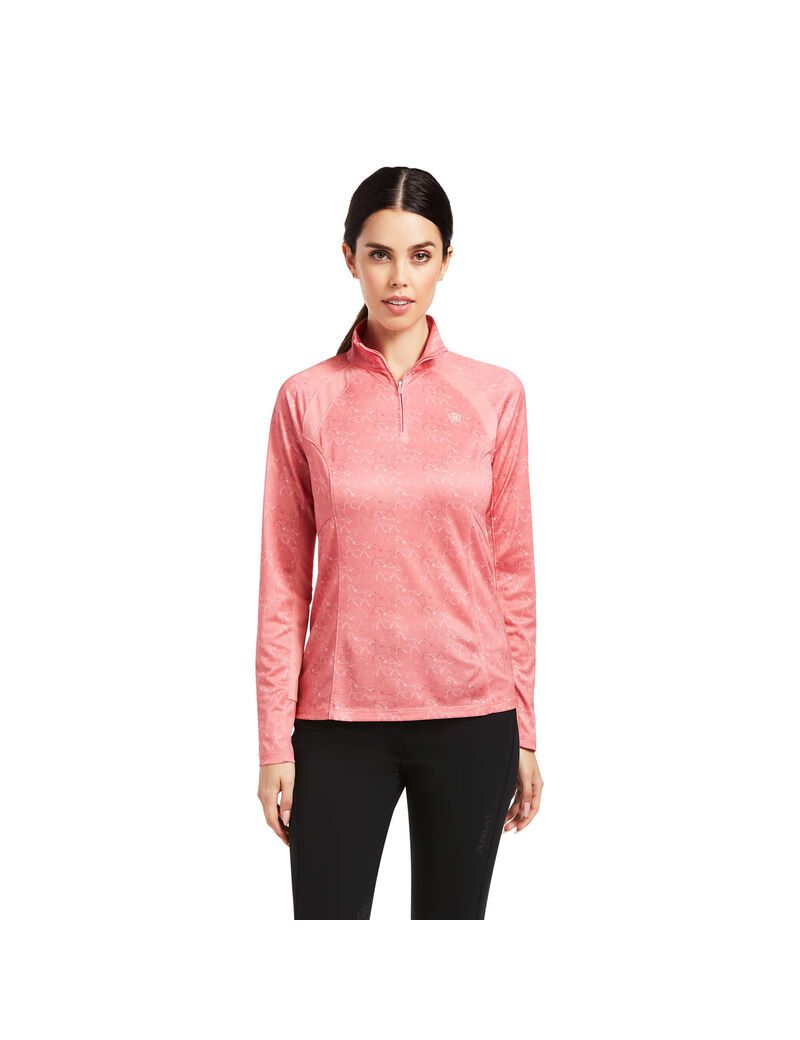 Tops Ariat Sunstopper 2.0 1/4 Zip Mujer Multicolor | KCRU10325