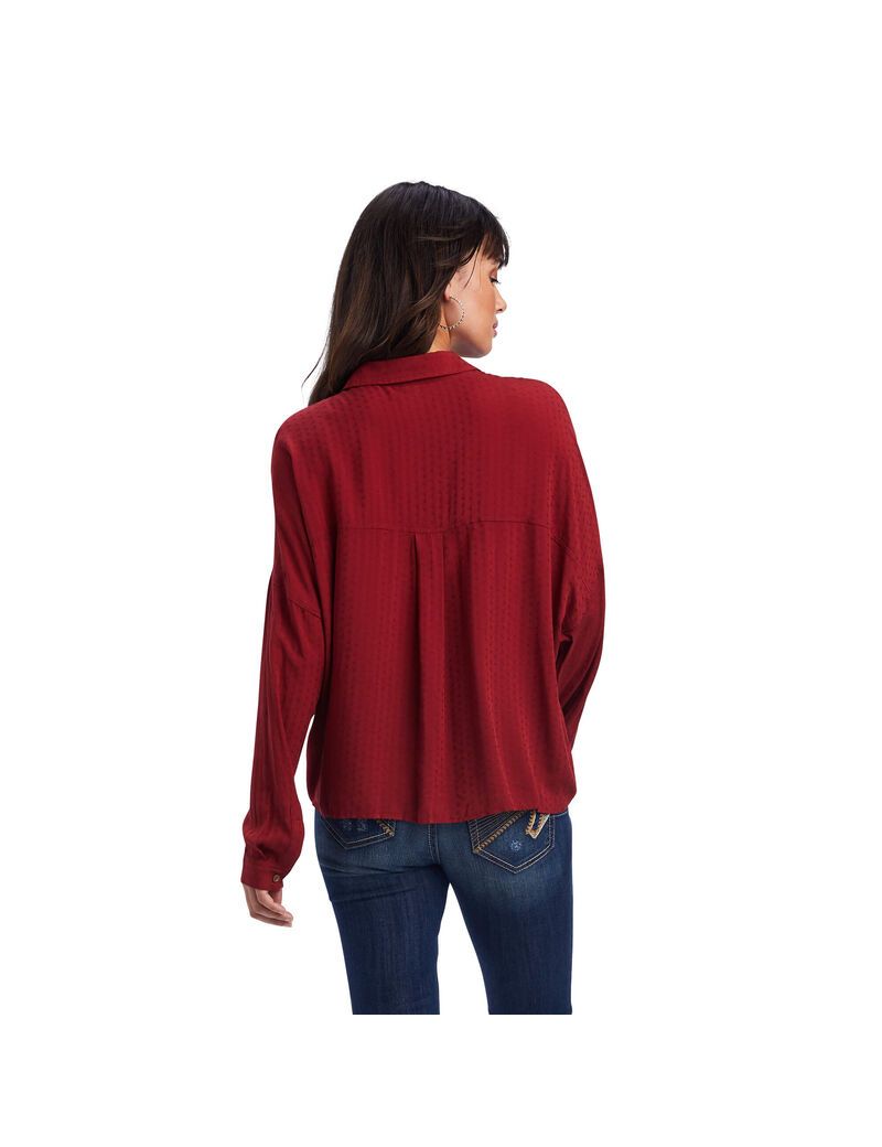 Tops Ariat Valley of Fire Mujer Naranjas Rosas | JADH38694