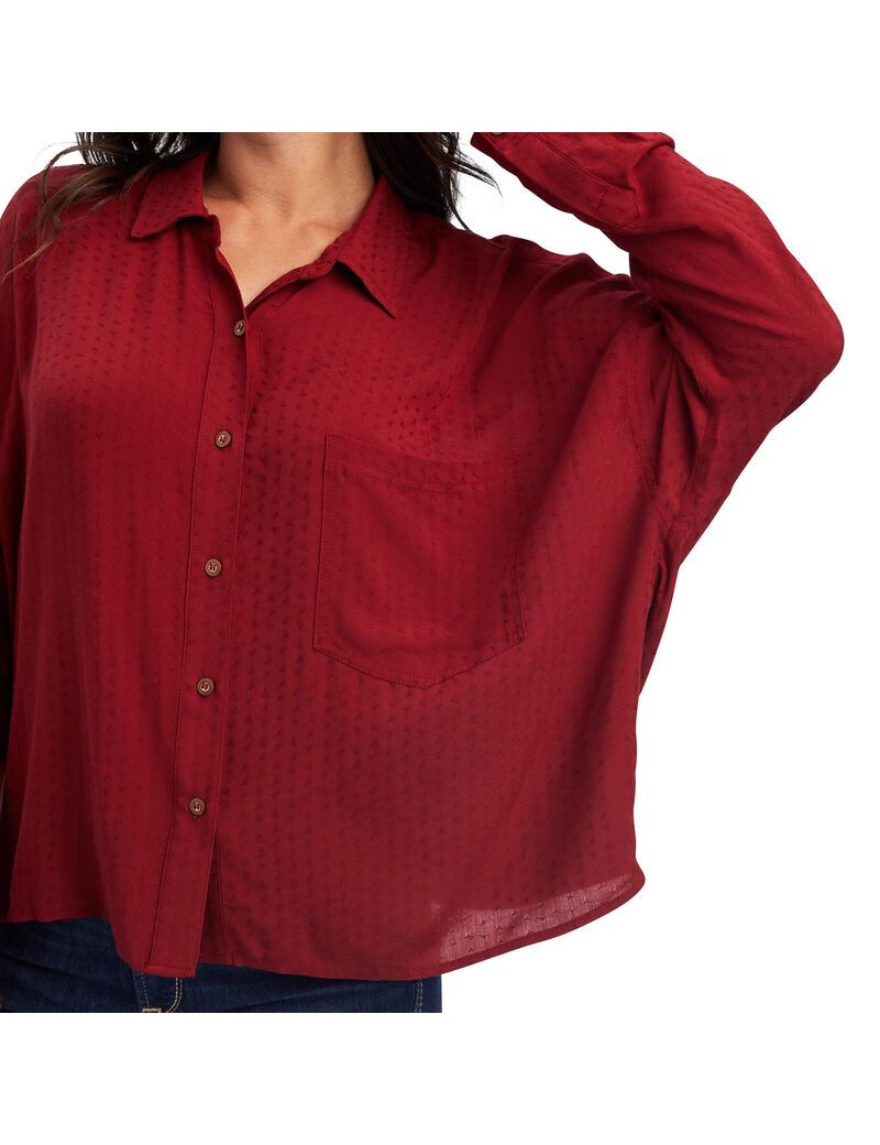 Tops Ariat Valley of Fire Mujer Naranjas Rosas | JADH38694